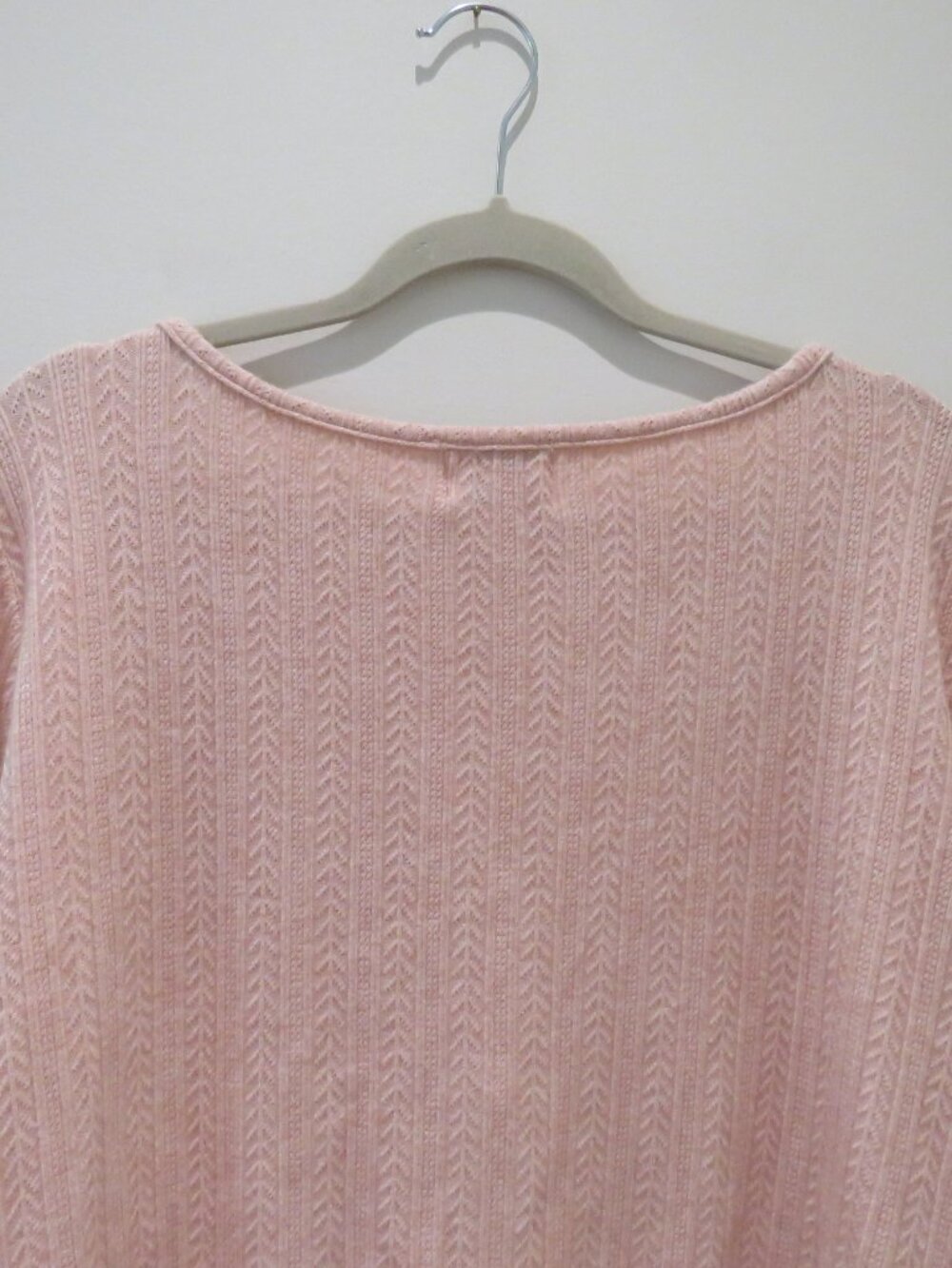 UNIQUE VINTAGE Pointelle Cardigan Top Blush Pink 3X Retro Pinup 1950s Trad Wife - Picture 10 of 13